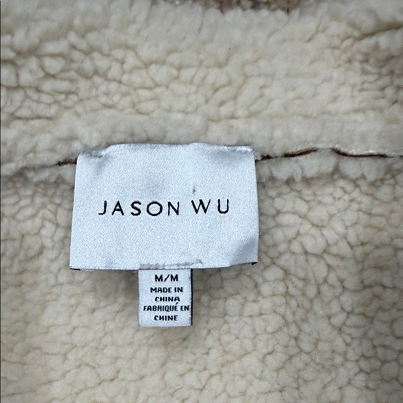 Jason wu Brown and Cream Shearling Vest - Picture 3 of 5